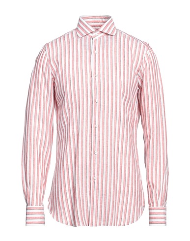 BARBA Napoli Linen shirt Coral 100% Linen