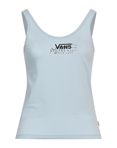 VANS Vest Sky blue 94% Cotton, 6% Elastane
