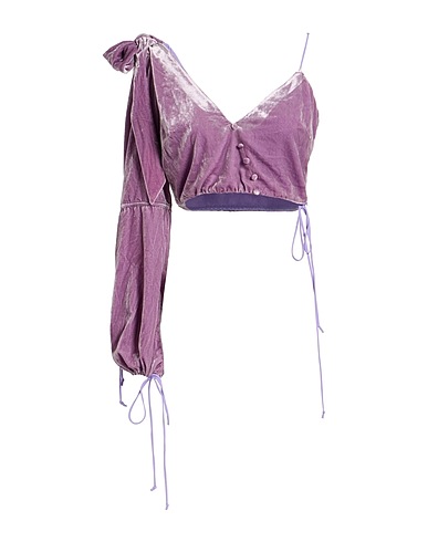 FOR LOVE & LEMONS Top Lilac 75% Viscose, 18% Silk, 7% Elastane