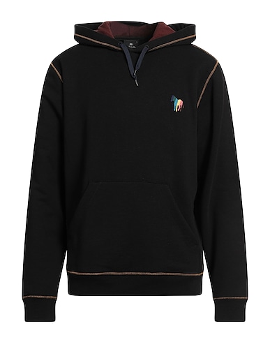 PS PAUL SMITH Hooded track jacket  Black 100% Organic cotton