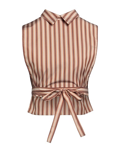 SFIZIO STUDIO Top Marrone 100% Cotone