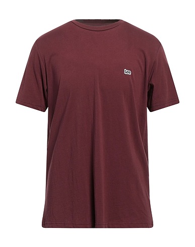 LEE T-shirt Bordeaux 100% Cotone