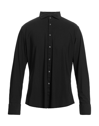 TIBER Solid colour shirt Black 73% Polyamide, 27% Elastane