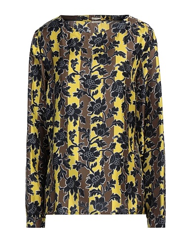 MASSIMO ALBA Silk top Yellow 100% Silk