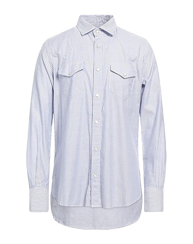 GLANSHIRT Striped shirt Blue 100% Cotton
