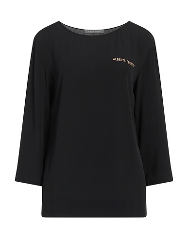 ALBERTA FERRETTI Top Black 69% Viscose, 31% Silk