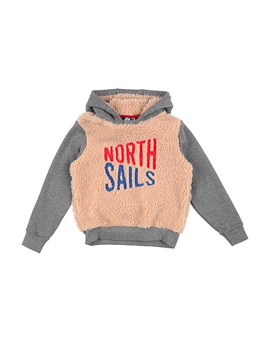 NORTH SAILS Hooded track jacket  Light brown 100% Cotton