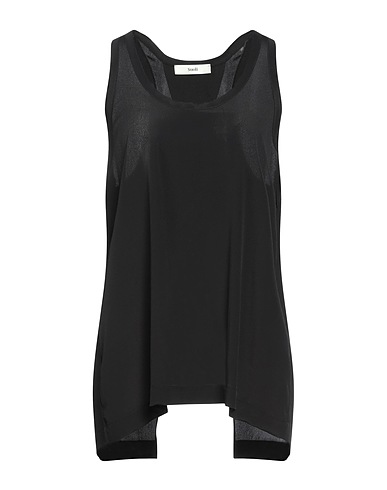 SUOLI Top Black 83% Acetate, 17% Silk