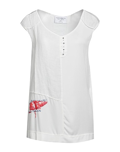ELISA CAVALETTI by DANIELA DALLAVALLE Top White 96% Viscose, 4% Elastane, Polyester