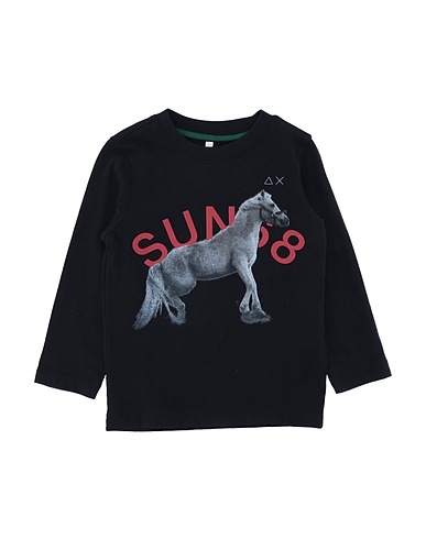 SUN 68 T-shirt Black 100% Cotton