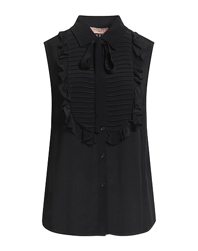 TWINSET 無地シャツ＆ブラウス ブラック レーヨン 68% / シルク 32%