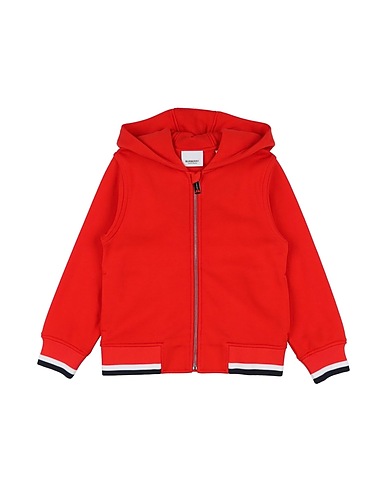 BURBERRY Felpa Rosso 100% Cotone, Poliammide, Elastan