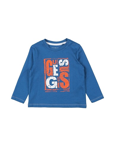 GUESS T-shirt BLU 100% Organic cotton