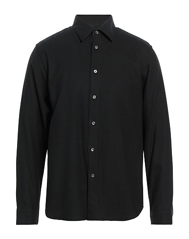 THEORY Solid color shirt Black 100% Cotton