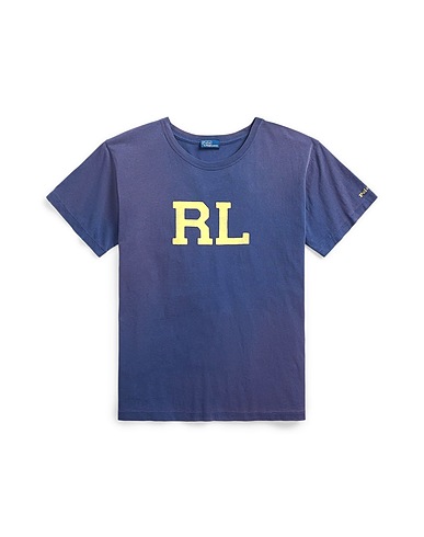 POLO RALPH LAUREN T-shirt Navy blue 100% Cotton