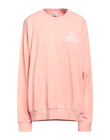 SPORTY & RICH Felpa Rosa 100% Cotone