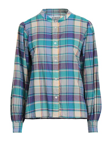 WOOLRICH チェック柄シャツ ターコイズブルー コットン 100%