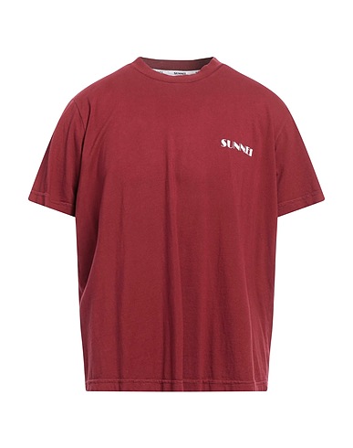 SUNNEI T-shirt Burgundy 100% Cotton