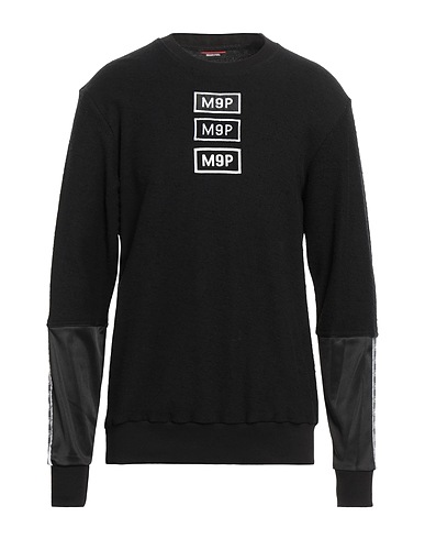 MAISON 9 Paris Felpa Nero 100% Cotone