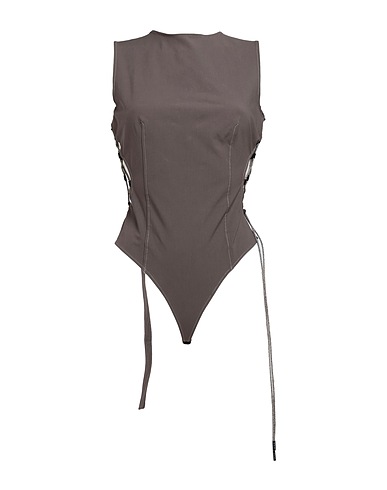 JACQUEMUS TOPWEAR Khaki 55% Polyamide, 36% Cotton, 9% Elastane, Acrylic, Polyester