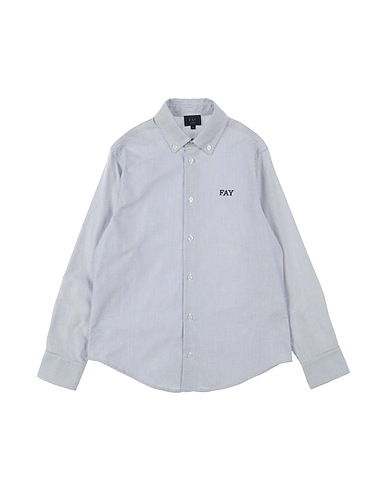 FAY Patterned shirt White 100% Cotton