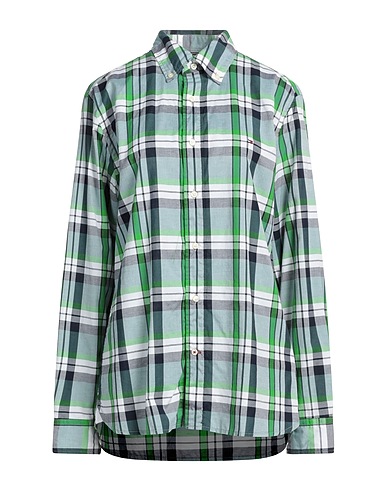 TOMMY HILFIGER Checked shirt Green 100% Cotton