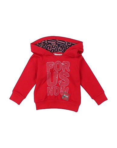 PACIOTTI 4US Hooded track jacket  Red 100% Cotton