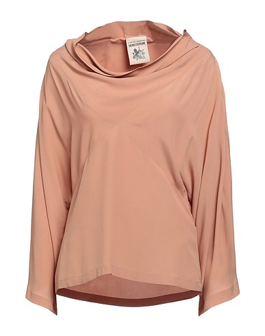 SEMICOUTURE Top Blush 65% Acetate, 35% Silk