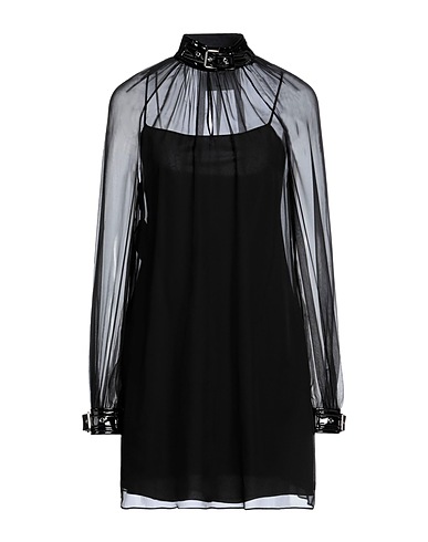MOSCHINO Kurzes Kleid Schwarz 100% Seide, Acetat, Elastan