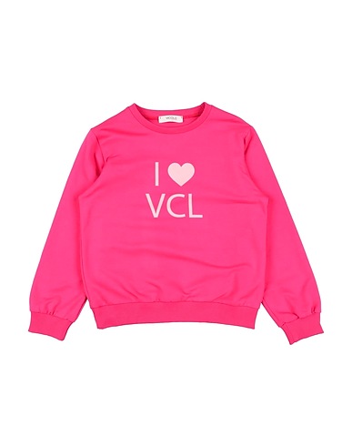 VICOLO Sweatshirt Fuchsia 95% Baumwolle, 5% Elastan