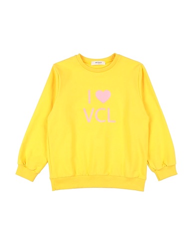 VICOLO Felpa Giallo 95% Cotone, 5% Elastan