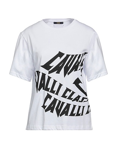 CAVALLI CLASS T-shirt Bianco 100% Cotone