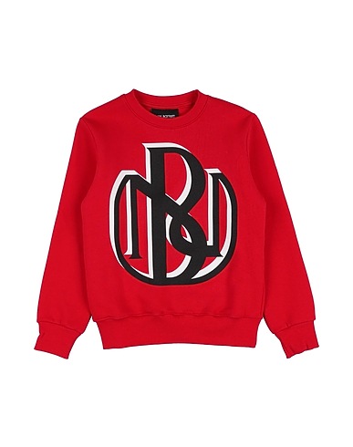 NEIL BARRETT Felpa Rosso 100% Cotone