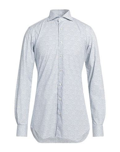 XACUS Patterned shirt White 100% Cotton