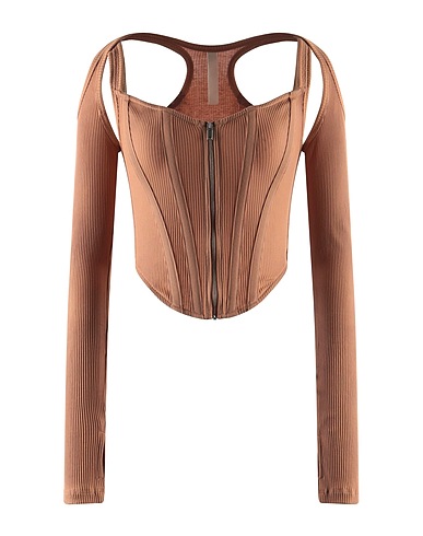 DION LEE Top Camel 98% Organic cotton, 2% Elastane