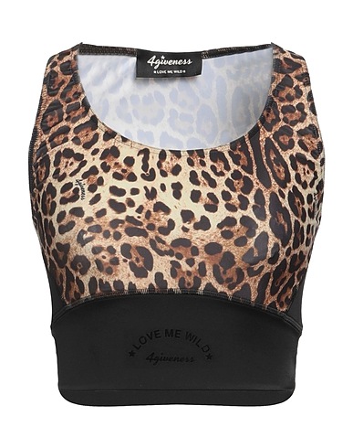 4GIVENESS Top Black 82% Polyester, 18% Elastane