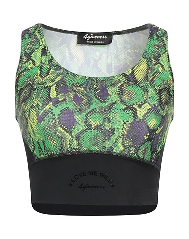 4GIVENESS Top Green 82% Polyester, 18% Elastane