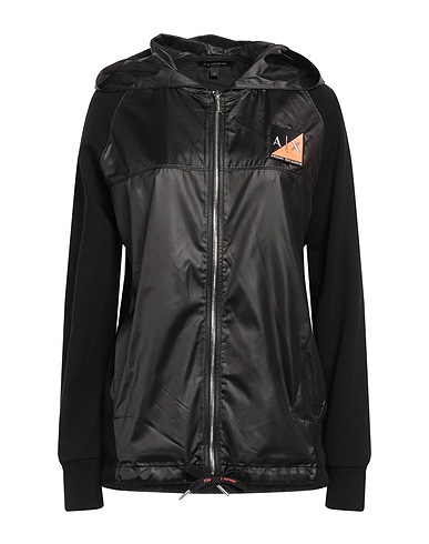 ARMANI EXCHANGE Hoodie Schwarz Baumwolle, Polyester