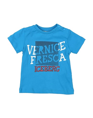 ICEBERG T-shirt Azzurro 100% Cotone