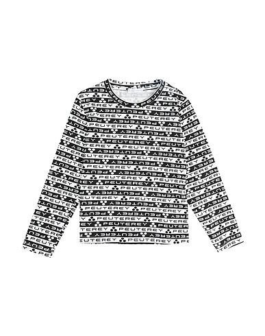 PEUTEREY T-shirt White 90% Cotton, 10% Elastane