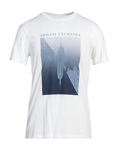 ARMANI EXCHANGE T-shirt Λευκό 100% Βαμβάκι