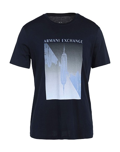 ARMANI EXCHANGE T-shirt Midnight blue 100% Cotton