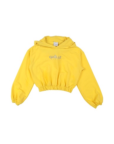 GAëLLE Paris Sweatshirt Yellow 95% Cotton, 5% Elastane