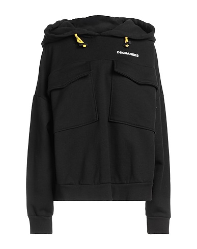 DSQUARED2 Hooded sweatshirt Black 100% Cotton