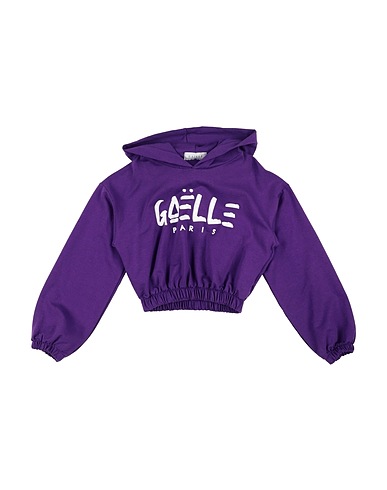 GAëLLE Paris Sweatshirt Purple 95% Cotton, 5% Elastane
