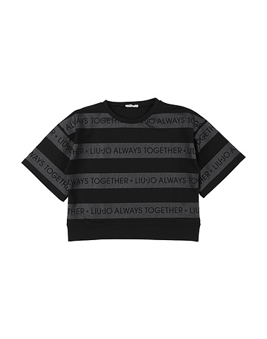 LIU •JO Felpa Nero 95% Cotone, 5% Elastan