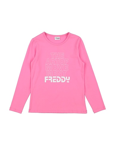 FREDDY T-shirt Pink 95% Cotton, 5% Elastane