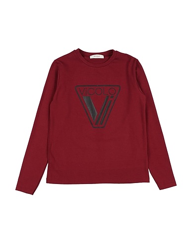 VICOLO T-shirt Bordeaux 90% Cotone, 10% Elastan