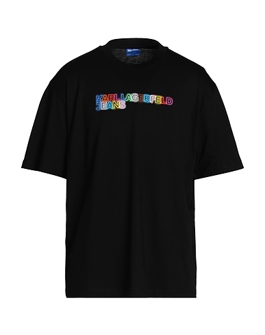 KARL LAGERFELD JEANS T-shirt KLJ ALL LOVE GRAPHIC SSLV TEE
 Black 100% Organic cotton