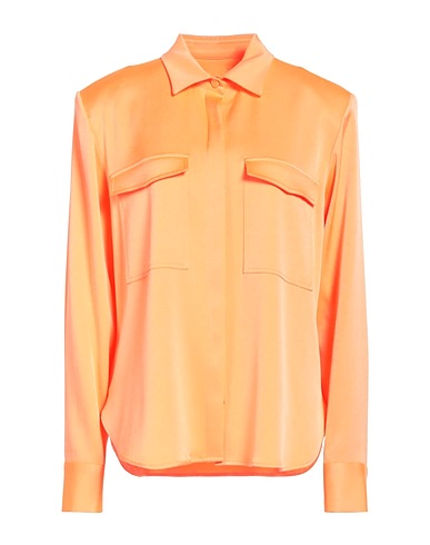 ALEX PERRY Solid color shirts & blouses Orange 82% Triacetate, 18% Polyester
